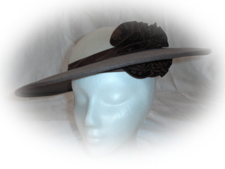#46 Brown/cream wool hat (used); was $10 now $5