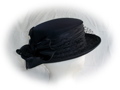 #36 Navy fabric-covered hat (used); was $15 now $7.50