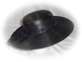 #44 Black p.p. with lace band (used); was $10 now $5