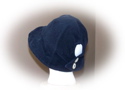 #48 Used black corduroy soft hat with buttons in the back. Size small. Was $7.00 now $3.50