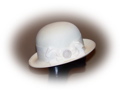 #49 Cream covered buckram hat (used); was $10.00 now $5.00