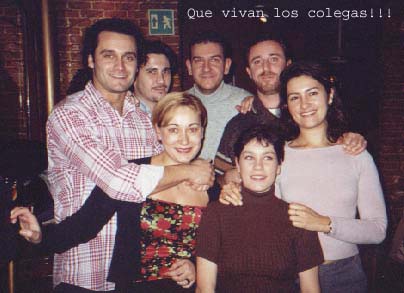 Con Bala, Biriu, kike,�Eva, Monica y Marimar  Madrid, Enero 2000�