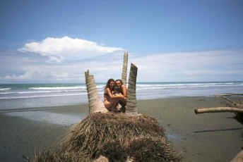 Vane y Sim�n en Isla Damas, Agosto 2000