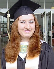 this is roco when she graduated about two weeks ago