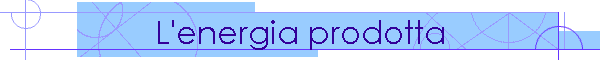 L'energia prodotta