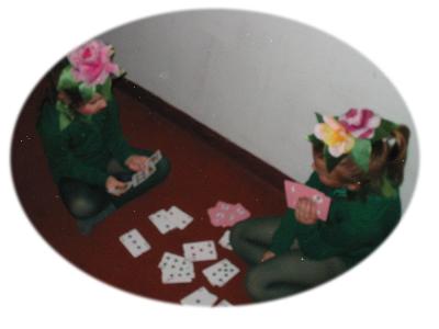 Lilypads playing Go Fish!