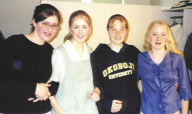 Jess (Edith Zuckerman), Mel (Martha Arable), Kristal (Crew), and Tommi (Member)