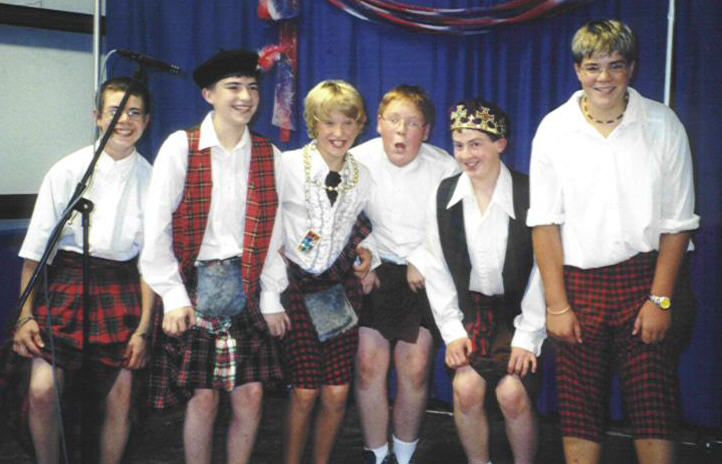 Is it Braveheart? No, och, aye, 'tis the Scottish play - Benji, Colin, Nick, Pat, Luke, and Adam