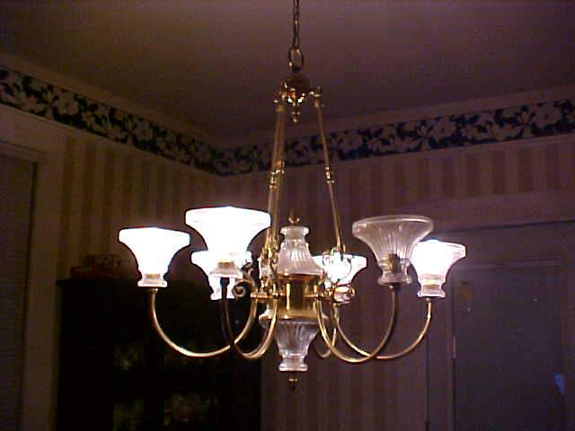 A lonesome chandelier...