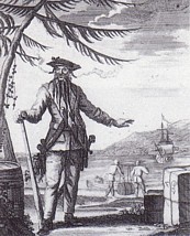 Blackbeard, striking a pose
