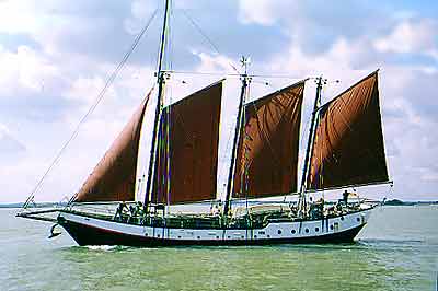 Traditional Gaff Rig Schooner