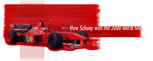 How Schuey won the 2000 world title