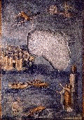 Antiguo fresco de pompeya