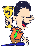 Man with Trophy