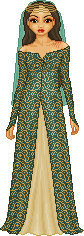 Aravis from C.S. Lewis's "A Horse and His Boy", after she becomes Queen of Archenland