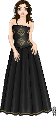 The Halloween gown recolored so it could be a year-round one.