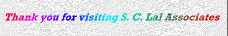 Thank you for visiting S. C. Lal Associates
