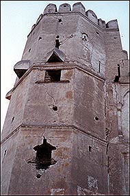 Even today, the great gate presents a formidible face