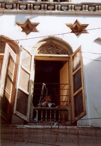 The characteristic Star of David, is a recurring feature in local architecture of the old walled city and is a fascinating reminder of Peshawar's diverse historical past.