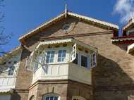 The window in front of the main building above the Principal's office Photo: AJ Nov 2006