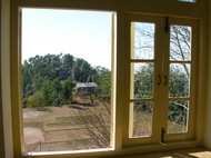 View of the Oxford Villa from a senior school's classroom window - Photo: AJ Nov 2006