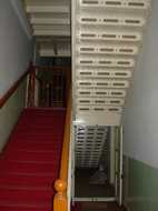 Stairway leading to the dorms from the main building - Photo: AJ Nov 2006