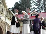 Sisters Mercedes and Berchmens on the flat. Photo: Khadeejah Amir 2005