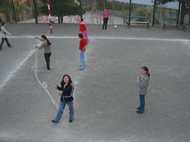 Girls playing vollyball. Photo: Khadeejah Amir 2005
