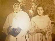 Sister Andrews and Naseema Durrani (now Begum Naseem Rauf Khan or 'Chimma')