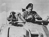 Field-Marshal Bernard Law Montgomery - or 'Monty' whose 'Desert Rats' defeated Rommel in an epic World War 11 battle