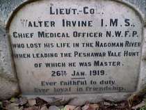 PVH Headstone at Peshawar Cemetery
