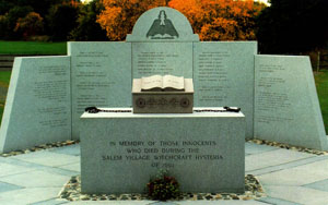 In memory of those innocents who died during the Salem witchcraft hysteria of 1692