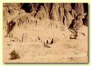 Temple of queen Hatshepsut before the restoration