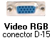 Pinagem do DB15 RGB - RGB video connection...