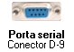 Conector DB9 porta serial - Serial port connection...