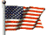 picture of American flag blowing in breeze