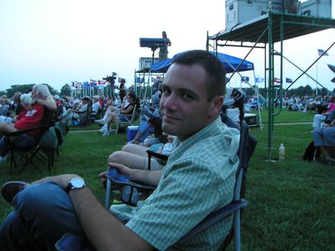 Me at an outdoor concert- August 2004