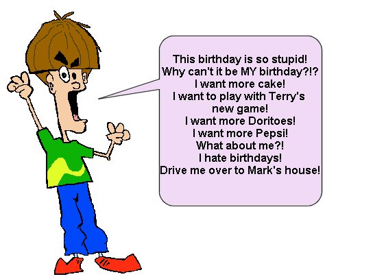 The only birthday that counts is mine!