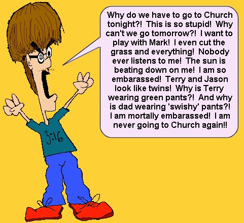 God knows I'm holy!  So why do I have to go to Church?!