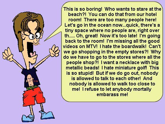 The beach stinks!