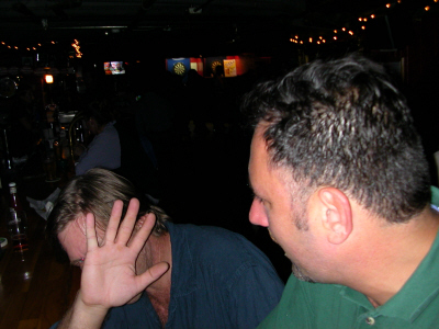 Jonathan, hiding from the camera, and Rich