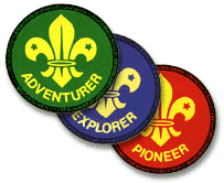 3 Levels of badges in Scouts