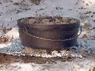 Cooking Breakfast in the Dutch Oven