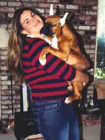 Elisabeth and a handful of the baby