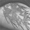 LC passes some time by drawing Jug a crayola tattoo