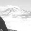 I finally reached the top of Mt St Helens! That's Mt Adams in the background