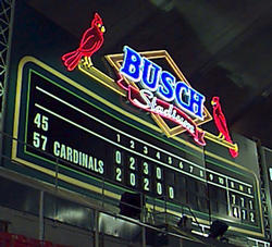 Centerfield Scoreboard from Busch II