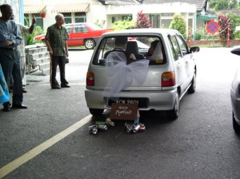 driving off