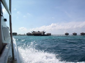 arriving at the resort