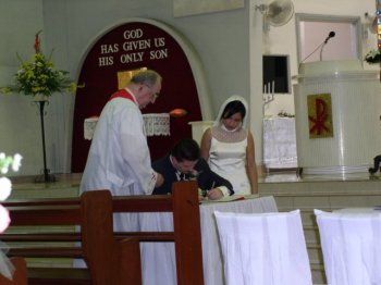 signing the register
